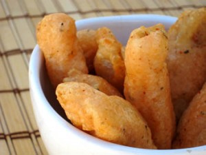"Roca" style tempura fish strips